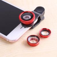 3 in 1 Wide Angle Macro Fisheye Camera Kit Mobile Phone Fish Eye es with Clip 0.67x Universal for Samsung Xiaomi