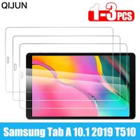 3ชิ้นปกป้องหน้าจอสำหรับกระจกเทมเปอร์ Samsung Galaxy Tab A 10.1 2019 SM-T510 SM-T515ฟิล์มป้องกันบับเบิ้ล BHM396ป้องกันหน้าจอ