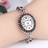 Montre Femme QINGXIYA นาฬิกาข้อมือหรูหราแฟชั่นสร้อยข้อมือเงินโบราณสำหรับผู้หญิงนาฬิกาข้อมือควอตซ์สำหรับสุภาพสตรี HP นาฬิกาของขวัญเด็กผู้หญิงร้านค้า