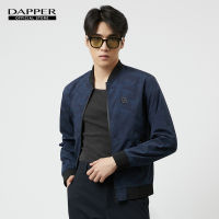 DAPPER เสื้อแจ็คเก็ต Geometric Print Bomber Jacket สีกรมท่า