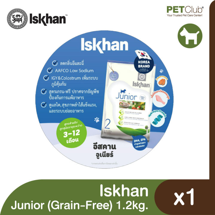 petclub-iskhan-junior-grain-free-อาหารลูกสุนัข-เม็ดเล็ก-เกรนฟรี-1-2kg