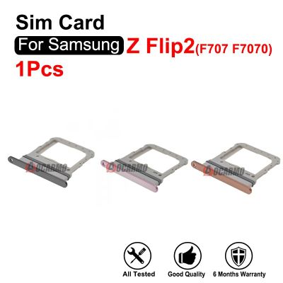 สำหรับ Galaxy Z Flip2 F7070 F707อะไหล่ช่องกระเป๋าเก็บบัตรซิมถาดใส่ซิม