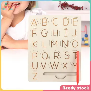 Coogam Wooden Letters Practicing Board, Double-Sided Alphabet Tracing Tool  Learning to Write ABC Educational Toy Game Fine Motor Montessori Gift for  Preschool 3 4 5 Years Old Kids, Hobbies & Toys, Toys
