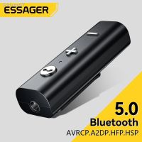 Essager Bluetooth 5.0 Receiver For 3.5mm Jack Earphone Wireless Adapter Bluetooth Aux Audio Music Transmitter For Headphone