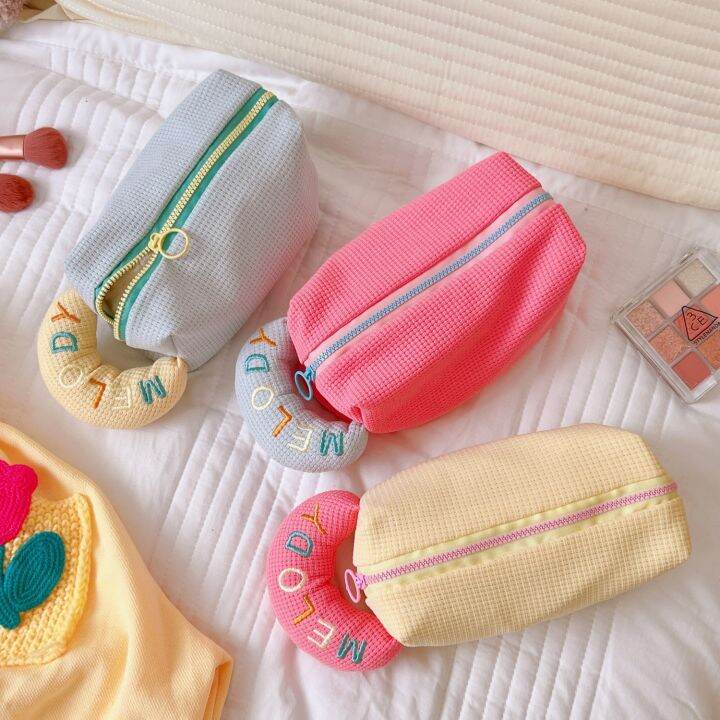 พร้อมส่ง-กระเป๋าใส่เครื่องสำอาง-กระเป๋าดินสอ-กระเป๋าใส่เครื่องเขียน-กระเป่ามีหูหิ้ว