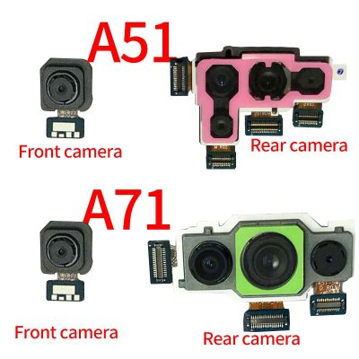 【☸2023 New☸】 anlei3 ด้านหน้ากล้องสำหรับ Samsung A51 A515 A515f A71 A715 A715f ด้านหลังกล้องหลักใหญ่โมดูลสายเคเบิลงอได้ด้านหน้า