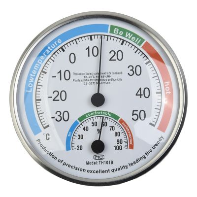 เครื่องวัดอุณหภูมิสีขาว ABS ช่วง: 20-100% 2.2ซม. ทนทานง่ายต่อการอ่าน