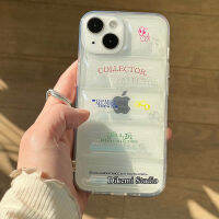 เคสนิ่มสไตล์เสื้อขนเป็ดใบหน้ายิ้มวาดด้วยมือตัวอักษรแบบเกาหลีสำหรับ Iphone14promax/13pro/13/12/11