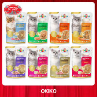 [12 PCS][MANOON] OKIKO Cat Pouch 60g. โอกิโกะ อาหารเปียก สำหรับแมวทุกสายพันธุ์ 60 กรัม