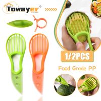 3 In 1 Avocado Slicer Shea Corer Separator Fruit Splitter Pulp Peeler Plastic Opener Vegetable Accessories