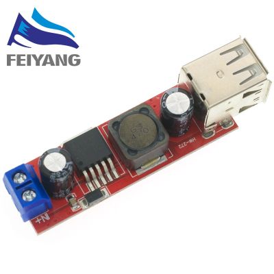 DC 6V-40V To 5V 3A Double USB Charge DC-DC Step Down Converter Module For Vehicle Car Charger LM2596 Dual Two USB Electrical Circuitry Parts