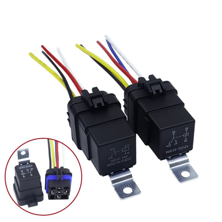 Auto Automobile Relay Sealed Waterproof Integrated Wired DC12/24V 40A ...