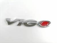 logo VIGO ชุปโครเมี่ยม โลโก้ VIGO HILUX Chrome 1 ชิ้น ติด Vigo Vigo Champ โลโก้ชุปอย่างดี เกรดห้าง (รับประกัน 6 เดือน)