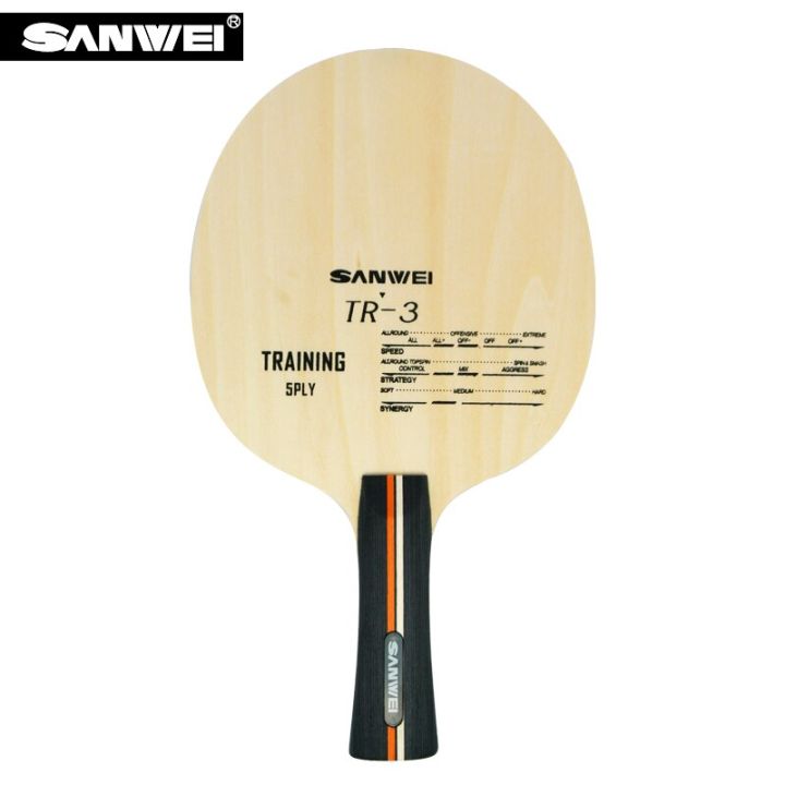 SANWEI TR-3มืออาชีพ5โต๊ะไม้ใบมีด/ไม้ตีปิงปอง/BET Tenis Meja