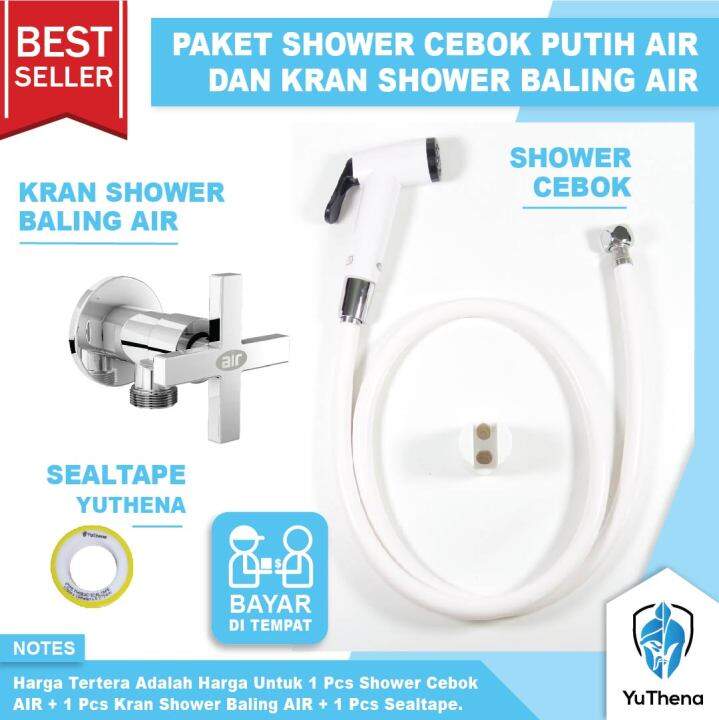 PAKET - Kran Shower Baling AIR Shower SH 9G Z Dan Cebok Putih BD 03 W ...