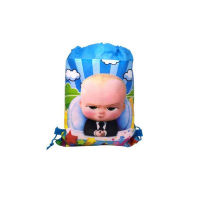 30pcslot Baby Boss Backpack Happy Birthday Party Non- Fabrics Drawstring Gift Bag Baby Shower Decorate Soccer Mochila