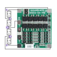 Wer 4s 30a 12.8v W Balance 3.2v Lifepo4 Life 18650 Papan Pcb Bms Pelindung Baterai