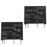 ตำนานใหม่1/2PCS 12V/24V G3MB-202P DC-AC PCB SSR Solid State Relay โมดูล