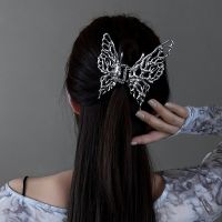 Elegant Retro Metal Liquid Butterfly Hair Clip Geometric Ponytail Claw Clip Hair Shark Clip Ladies Fashion Hair Accessories