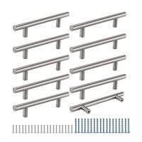 20 Pack 128mm Hole Spacing Cabinet Pulls Silver Door Knobs Kitchen Cabinet Pulls Furniture Handles