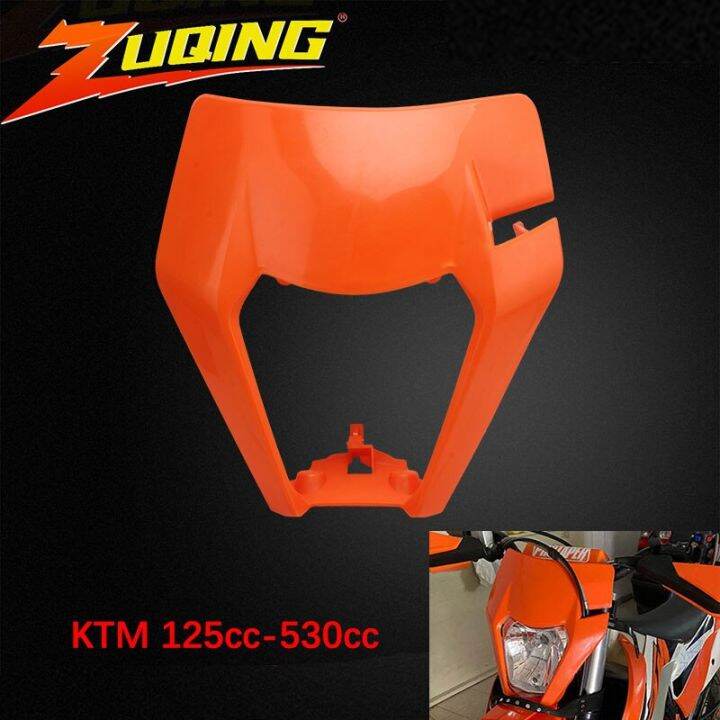 pit-bike-headlight-plate-motorcycle-plastic-mask-for-ktm-exc-300-450-motocross-head-light-covers-accessories-enduro-headlight