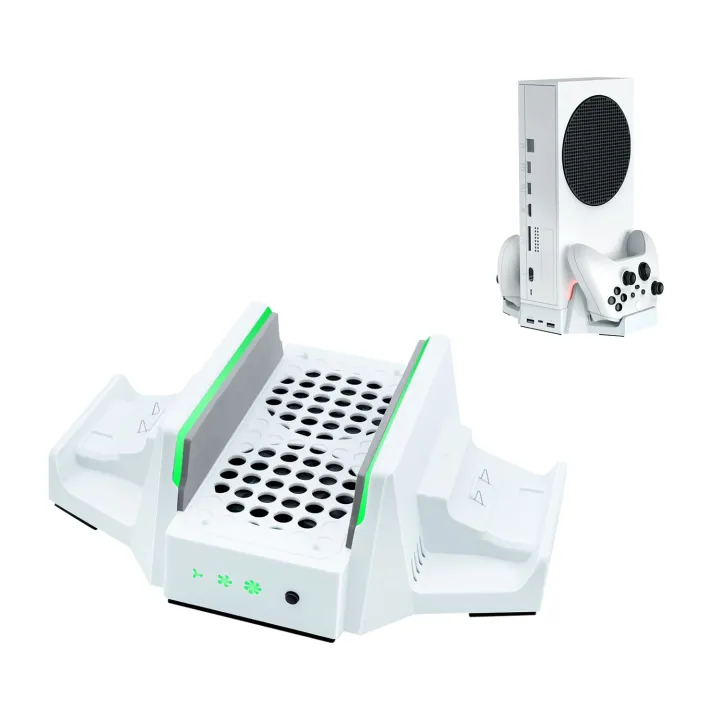 DOBE Multifunctional Cooling Stand with Dual Charger Vertical Cooling and Charging Station for