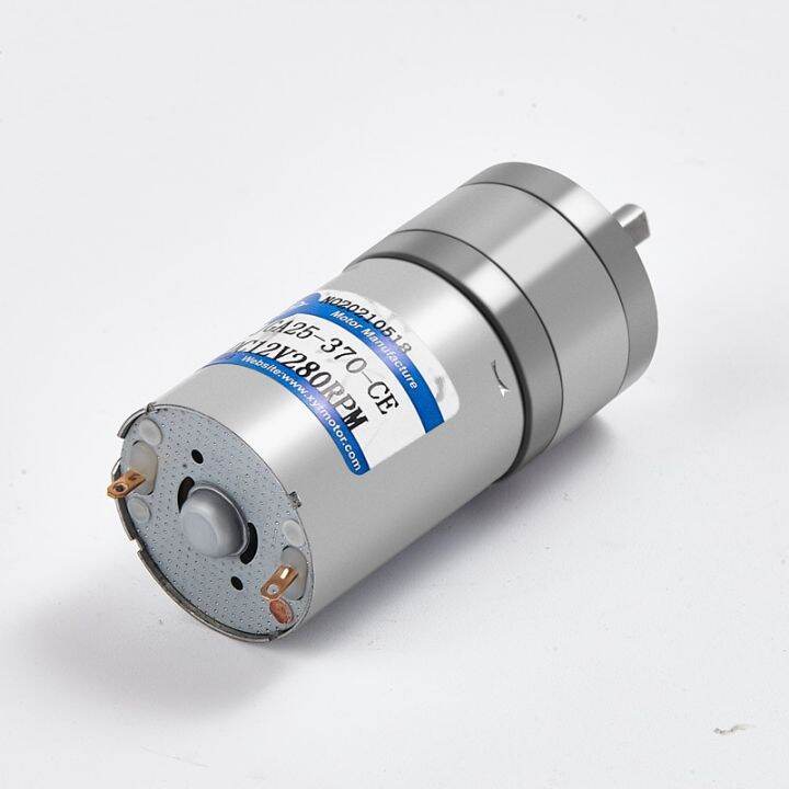 Jga25 370 Miniature Geared Motor Dc Motor 6v 12v 24v Electric Gear Motor High Torque 12 16 26 30