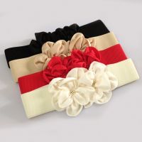 【YF】 2020 Fashion Flowers Elastic Stretch Waist Wide Elasticated Waistbands Accessories