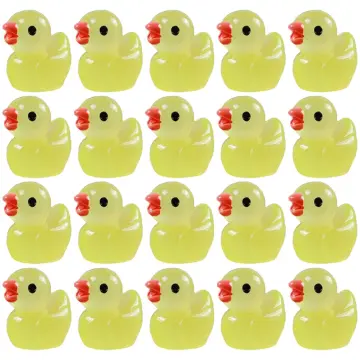 100PCS Mini Ducks Christmas Accessories Miniature Duck with