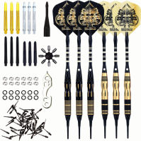 ‎SHOT TAKER CO. EST. 2017 SHOT TAKER CO. EST. 2017 Soft Tip Darts Set - Professional Darts with Customizable Configuration, Aluminum &amp; Plastic Shafts, O-Rings, Flights, Dart Tool, 50PC Extra 2BA Tips 19g-Black C-STC10443