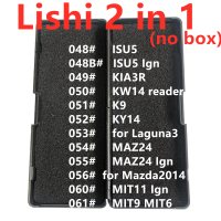 ไม่มีกล่อง LiShi 2 In 1 ISU5 ISU5Ign KIA3R KW14 Reader K9สำหรับ MAZ24 MAZDA2014 MIT8 MIT11 Laa3ช่างทำกุญแจเครื่องมือ