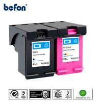 Befon 21 22 XL Ink Cartridge Replacement For HP 21 22 HP21 HP22 21XL 22XL Deskjet F2235 2180 2280 F370 Printer