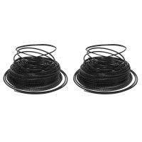 2X Serrated Heavy Duty Trimmer Line, 3mm x 50M Nylon Strimmer Wire Low Noise Trimmer String for Over Grown Grass