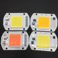 【Factory-direct】 vilru3 10ชิ้นหลอดไฟสปอตไลท์ชิปหลอดไฟ LED COB ขนาด220V 110V หลอดแอลอีดี30W 50W โคมไฟกลางแจ้งสปอตไลท์ IP65สมาร์ทไอซีแบบ DIY