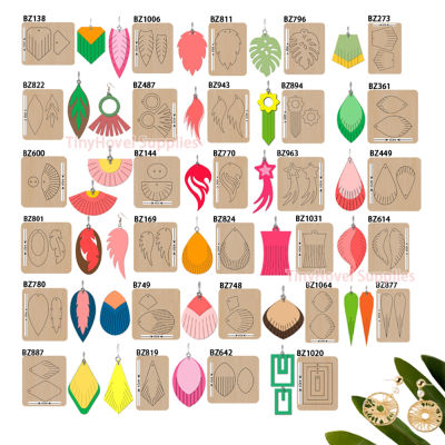 Teardrop Figure Earrings Cutting Dies Wooden die cut scrapbooking for Leather, suit for Common Leather Cutting, Big Shot Machine