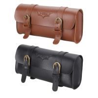 2023► Hot Retro Bicycle Tail Bag PU Leather Cycling Bag Saddle Pouch Rear Pannier Personalized Riding Vintage Bike Bag