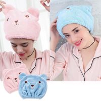 Cartoon Animals Shower Cap Thicken Breathability Hair Turban Quickly Towel Drying Towel Hats for Women Sauna Bathroom Accessorie Towels