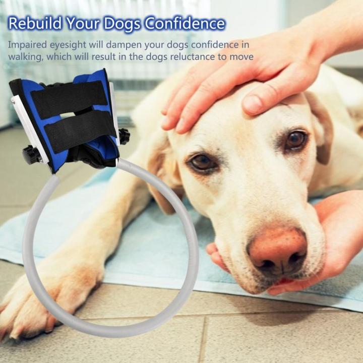 blind-dog-anti-collision-collar-เสื้อกั๊กป้องกันแหวน-blind-dog-guideing-harness-dog-guide-training-behavior-aids-supplies