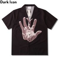 ✠✑✳ เสื้อโปโลแขนสั้น ลาย Dark Street แฟชั่นฤดูร้อน สไตล์ฮาวาย สําหรับผู้ชาย