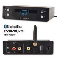 Q3บลูทูธเครื่องเล่นเพลง U Disk 5.0 HIFI แบบกดถอดรหัส ES9028 24Bit 192K USB DAC รองรับแอพ COA OPT Fiber