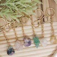 [HOT HUIQKKJKUIO 556] พวงกุญแจคริสตัลดิบขนาดเล็ก Pet Collar Charm Rose Quartz Fluorite คริสตัล On The Go Boho สไตล์กระเป๋าอุปกรณ์เสริม Key Chain/keyring