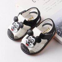 1-2 Years Newborn Shoes Cartoon Mickey Baby Sandals Infant Toddler Sandals Shoes Size 15-19