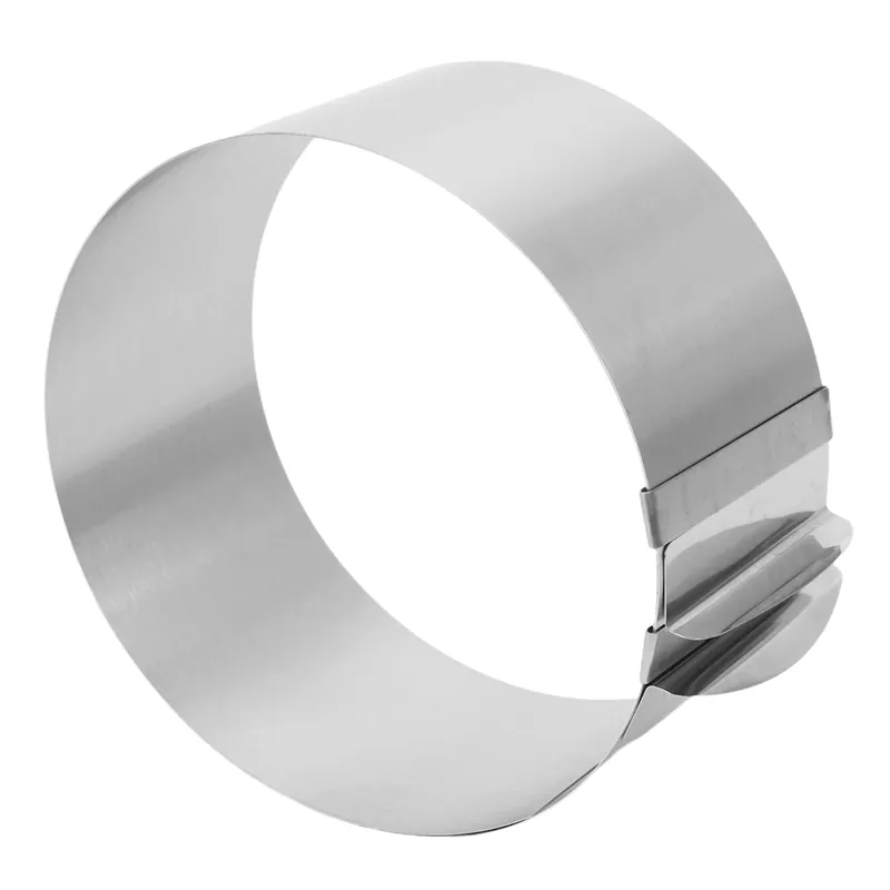 Stainless Steel Adjustable Round Cake Ring Mold Mousse Mold 6 inch to 12 inch, Size: 16