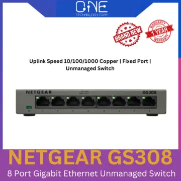 NETGEAR 8-Port Gigabit Switch GS308 on