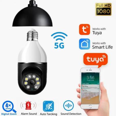 200W 2.45G Wifi E27 Bulb Surveillance Camera Night Vision Full Color Automatic Human Tracking Video Indoor Security Monitor