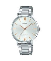 นาฬิกา Casio Standard นาฬิกาข้อมือสุภาพสตรี สายสเตนเลส รุ่น LTP-VT01D หน้าโรมัน ของแท้100% ประกันศูนย์CASIO 1 ปี  นาฬิกาข้อมือ