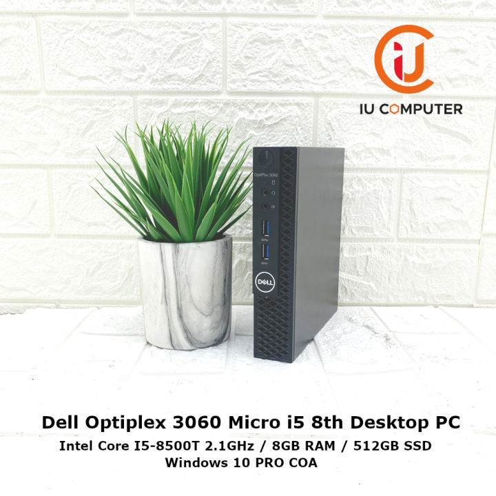DELL OPTIPLEX 3060 MICRO INTEL CORE I5-8500T 8GB RAM 512GB SSD