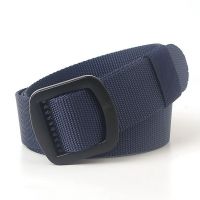 【YF】 Concise Mens Heel Bar Buckle Waist Belts Breathable Fans Outdoor Cinto Jeans Accessories