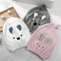 Microfiber Solid Soft Dry Hair Hat Cute Rabbit Towel Women Shower Wear on Head Towels Home Textile Towel Spa Wearable Towel Towels