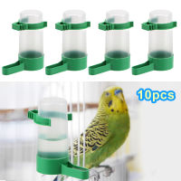 ◾ พร้อมคลิป Waterers สำหรับนก Bird Feeders Bird Water Drinker Feeder Pet Bird อุปกรณ์ Dispenser 10ชิ้น/ล็อตอัตโนมัติดื่ม Fountain